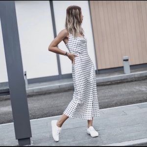 Zara polka dot slip dress
